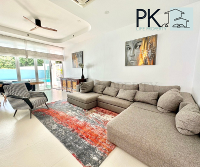 8R0530 Pool villa for rent 3bedrooms 3bathrooms 130,000 per month at chalong have fully furnished