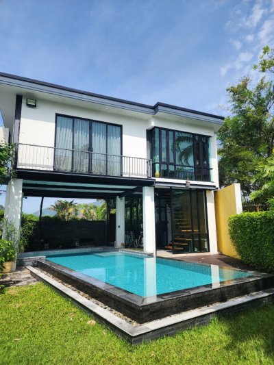 8R0550 ให้เช่า pool villa 4 ห้องนอน 5 ห้องน้ำ ราคา 200,000/เดือน โซนฉลอง