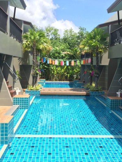 8R0557 Apartment with pool access for rent studio room 20,000/month at chalong