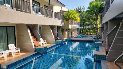 8R0557 Apartment with pool access for rent studio room 20,000/month at chalong