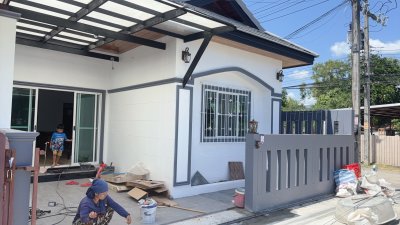 8R0563 ให้เช่าบ้านชั้นเดียว 2ห้องนอน 2ห้องน้ำ ราคา 35,000/เดือน โซนฉลอง