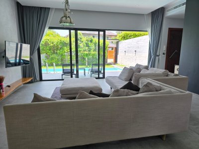 8R0579 ให้เช่า pool villa 2ห้องนอน 2ห้องน้ำ ราคา 85,000/เดือน โซนฉลอง