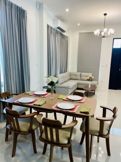 8R0587 ให้เช่าบ้านเดี่ยวชั้นเดียว 2ห้องนอน 2ห้องน้ำ ราคา 55,000/เดือน โซนฉลอง