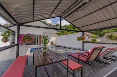 8R0593 Pool villa for rent 3bedrooms 3bathrooms 60,000/month at chalong