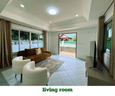 8R0602 ให้เช่าบ้านเดี่ยวชั้นเดียว 2ห้องนอน 2ห้องน้ำ ราคา 35,000/เดือน โซนฉลอง