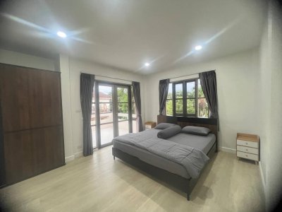 8R0606 ให้เช่าบ้านเดี่ยวสองชั้น 3ห้องนอน 3ห้องน้ำ ราคา 45,000/เดือน โซนฉลอง