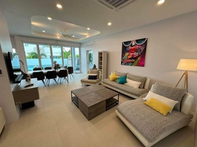 8R0611 ให้เช่า pool villa 4ห้องนอน 4ห้องน้ำ ราคา 110,000/เดือน โซนฉลอง