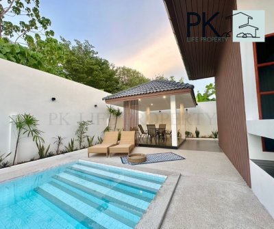 8R0619 ให้เช่า pool villa 3ห้องนอน 2ห้องน้ำ ราคา 75,000/เดือน โซนฉลอง