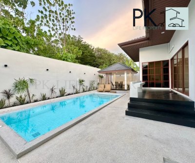 8R0619 ให้เช่า pool villa 3ห้องนอน 2ห้องน้ำ ราคา 75,000/เดือน โซนฉลอง