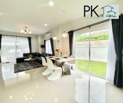 8R0628 ให้เช่าบ้านแฝดสองชั้น 3ห้องนอน 3ห้องน้ำ ราคา 49,000/เดือน โซนฉลอง