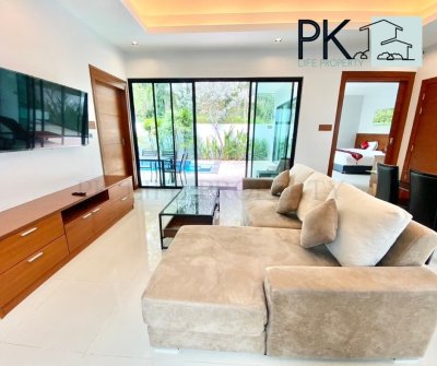 8R0649 ให้เช่า pool villa 2 ห้องนอน 2 ห้องน้ำ ราคา 65,000/เดือน โซนฉลอง