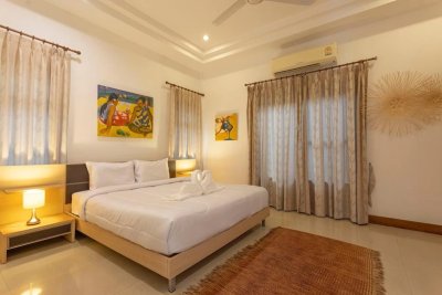 8R0675 Pool villa for rent 4 bedroom 4 bathroom 100,000/month at chalong