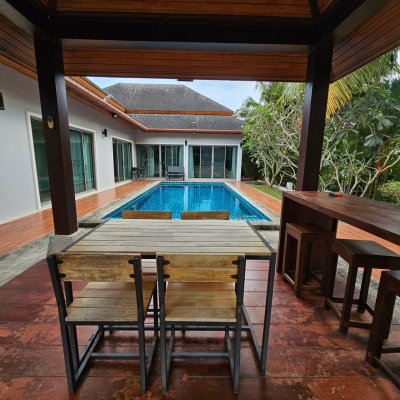 8R0679 ให้เช่า pool villa 4 ห้องนอน 3 ห้องน้ำ ราคา 100,000/เดือน โซนฉลอง