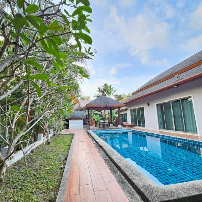 8R0679 ให้เช่า pool villa 4 ห้องนอน 3 ห้องน้ำ ราคา 100,000/เดือน โซนฉลอง