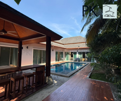 8R0679 ให้เช่า pool villa 4 ห้องนอน 3 ห้องน้ำ ราคา 90,000/เดือน โซนฉลอง