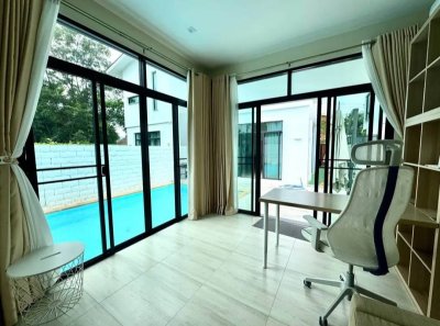 8R0684 Pool villa for rent 4 bedroom 3 bathroom 85,000/month at chalong