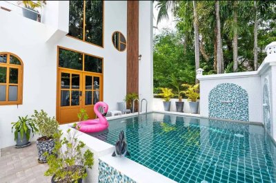 8R0699 Pool villa for rent 3 bedroom 2 bathroom 80,000/month at chalong