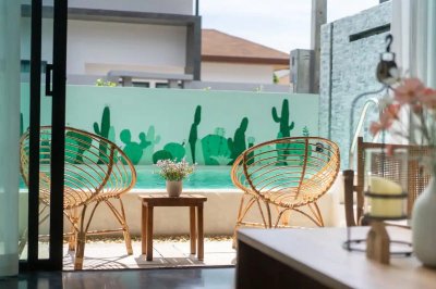 8R0720 ให้เช่า pool villa 2 ห้องนอน 2 ห้องน้ำ ราคา 65,000/เดือน โซนฉลอง