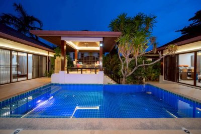 8R0730 Pool villa for rent 3 bedroom 3 bathroom 120,000/month at chalong