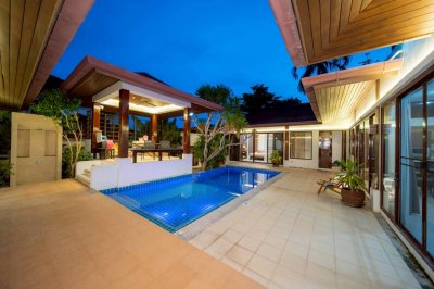 8R0730 Pool villa for rent 3 bedroom 3 bathroom 120,000/month at chalong
