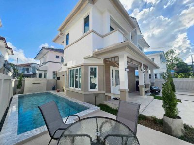 8R0736 ให้เช่า pool villa 3 ห้องนอน 2 ห้องน้ำ ราคา 75,000/เดือน โซนฉลอง