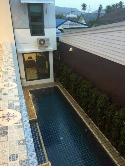 8R0738 ให้เช่า pool villa 2 ห้องนอน 2 ห้องน้ำ ราคา 45,000/เดือน โซนฉลอง