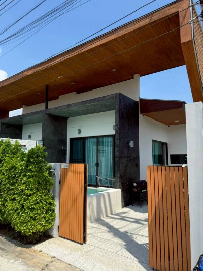 8R0744 Pool villa for rent 2 bedroom 2 bathroom 60,000/month at chalong
