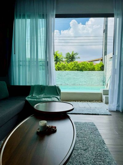 8R0744 Pool villa for rent 2 bedroom 2 bathroom 60,000/month at chalong
