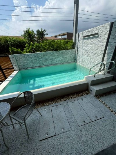 8R0744 Pool villa for rent 2 bedroom 2 bathroom 60,000/month at chalong