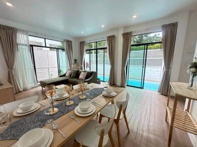 8R0757 ให้เช่า pool villa 3 ห้องนอน 3 ห้องน้ำ ราคา 75,000/เดือน โซนฉลอง