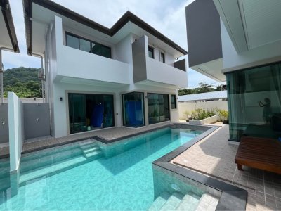 8R0759 ให้เช่าบ้านเดี่ยวสองชั้น 3 ห้องนอน 4 ห้องน้ำ ราคา 58,000/เดือน โซนฉลอง