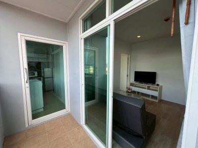 8R0769 คอนโดมิเนียม 1 ห้องนอน 1 ห้องน้ำ ให้เช่าเดือนละ 13,000 บาท โซนฉลอง
