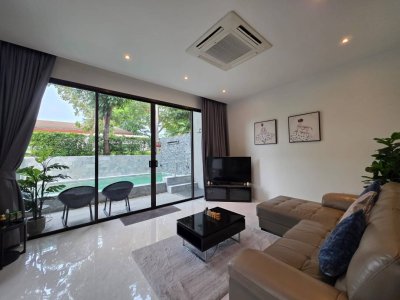 8R0783 ให้เช่า pool villa 2 ห้องนอน 2 ห้องน้ำ ราคา 67,000/เดือน โซนฉลอง