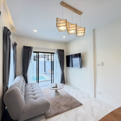 8R0807 ให้เช่า pool villa 3 ห้องนอน 3 ห้องน้ำ ราคา 80,000/เดือน โซนฉลอง