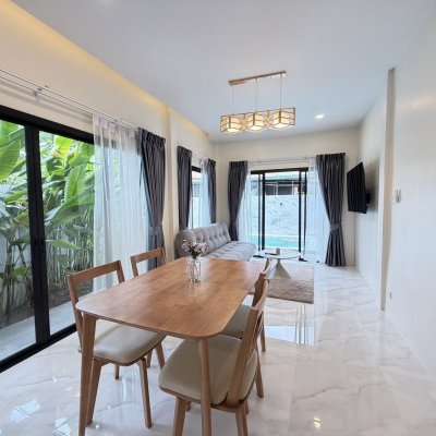 8R0807 ให้เช่า pool villa 3 ห้องนอน 3 ห้องน้ำ ราคา 80,000/เดือน โซนฉลอง