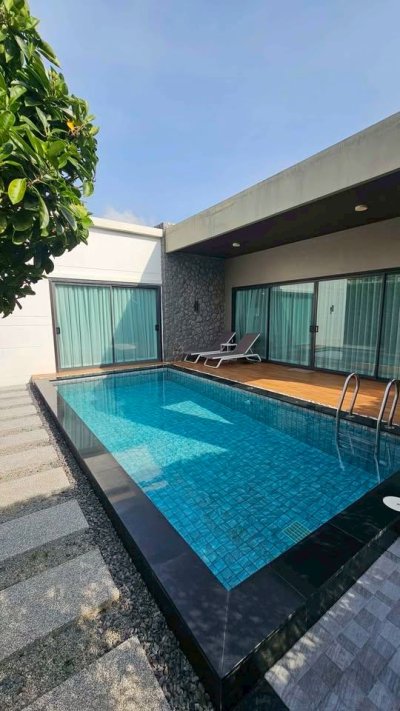 8R0816 Pool villa for rent 2 bedroom 2 bathroom 100,000/month at chalong