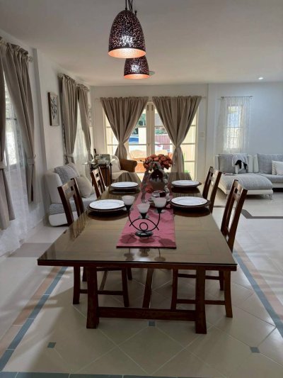 8R0836 ให้เช่าบ้านเดี่ยวสองชั้น 3 ห้องนอน 3 ห้องน้ำ ราคา 69,000/เดือน โซนฉลอง