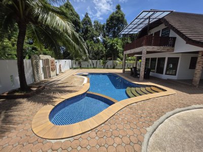 8R0842 ให้เช่า pool villa 5 ห้องนอน 4 ห้องน้ำ ราคา 90,000/เดือน โซนฉลอง