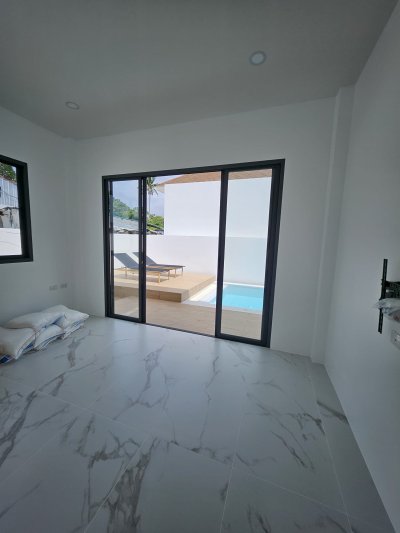 8R0895 ให้เช่า pool villa 3 ห้องนอน 4 ห้องน้ำ ราคา 90,000/เดือน โซนฉลอง