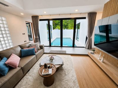 8R0922 Pool villa for rent 3 bedroom 4 bathroom 120,000/month at chalong