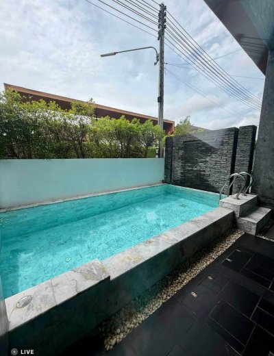 8R0934 ให้เช่า pool villa 2 ห้องนอน 2 ห้องน้ำ ราคา 55,000/เดือน โซนฉลอง