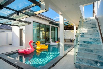 8R0938 Pool villa for rent 4 bedroom 4 bathroom 120,000/month at chalong