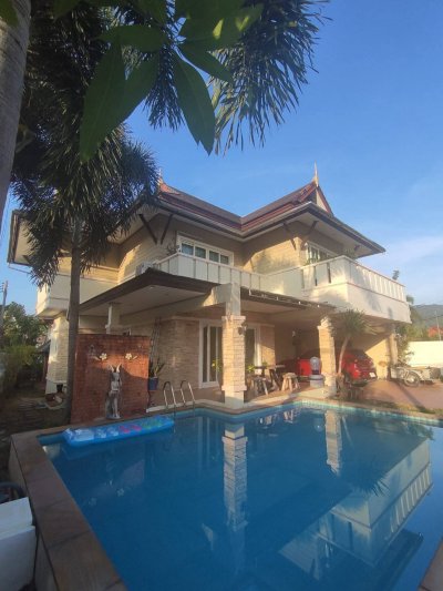 8R0940 Pool villa for rent 3 bedroom 4 bathroom 65,000/month at chalong