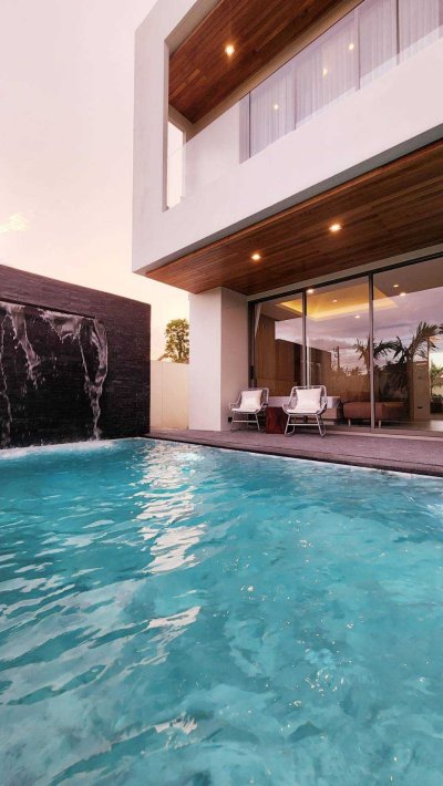 8S0096 Pool villa  for sale 14,900,000 These pool villa will offer over for land  89 sqw 4 bedroom 3 bathroomThis is contemporary villa located in Chalong .