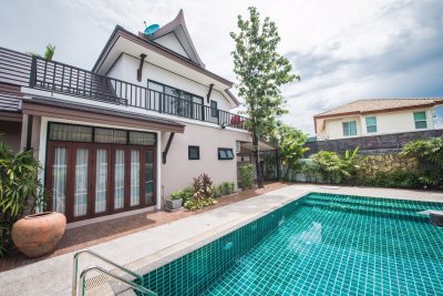 8S0098 Pool villa  for sale 14,500,000 These pool villa will offer over for land 70 sqw 3 bedroom 3 bathroomThis is contemporary villa located in Chalong .