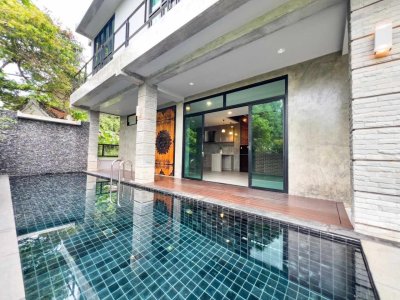 8S0129 Pool villa for sale 7,590,000 bath 2bedrooms 3bathrooms location at chalong