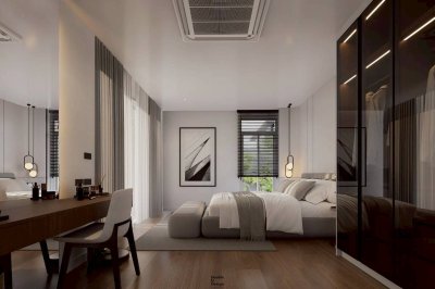 8S0208 ขายบ้านเดี่ยวสองชั้น ราคา 19,900,000 บาท 4 ห้องนอน 4 ห้องน้ำ โซนฉลอง