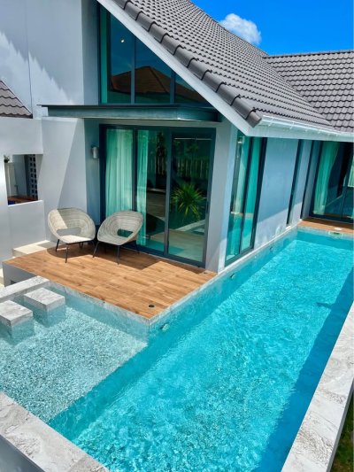 8S0220 Pool villa for sale 8,600,000 baht 2 bedroom 2 bathroom at chalong