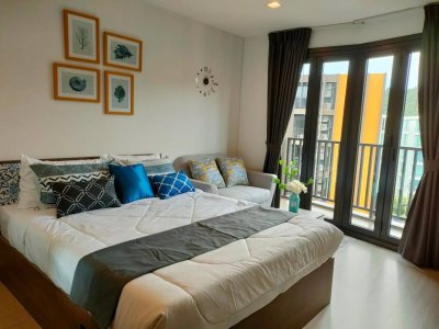 9R0345 คอนโดมิเนียม 1 ห้องนอน 1 ห้องน้ำ ให้เช่าเดือนละ 18,000 บาท โซนวิชิต