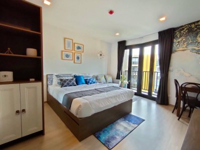 9R0345 คอนโดมิเนียม 1 ห้องนอน 1 ห้องน้ำ ให้เช่าเดือนละ 18,000 บาท โซนวิชิต